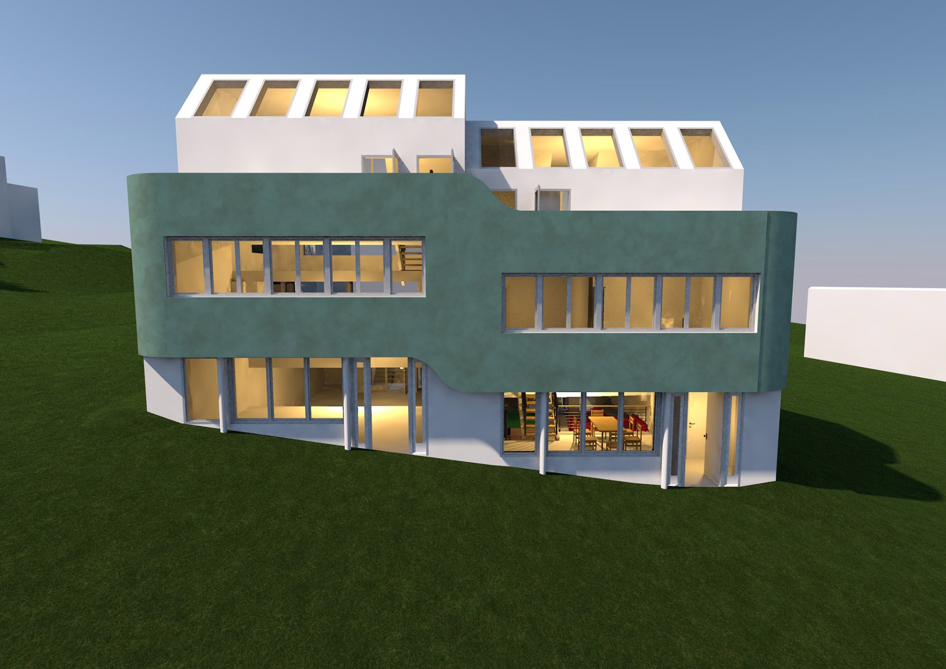 Split level haus rene kops architekten